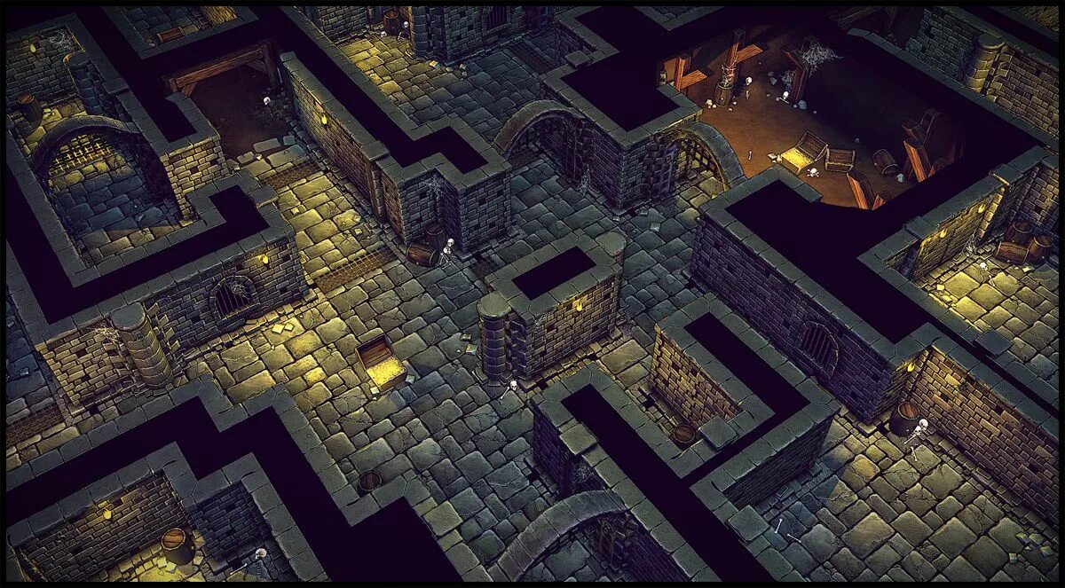 Shadow dungeon. Modular dungeon. snapshot dungeon.