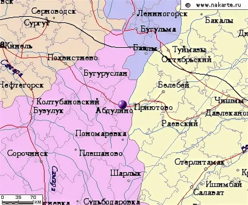 Туймазы районы города