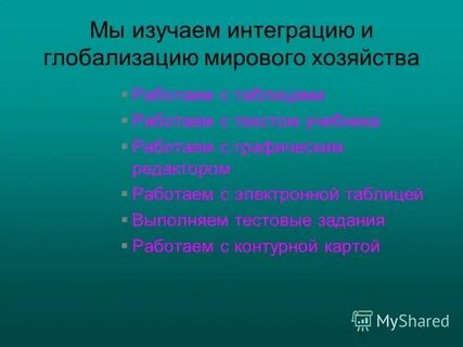 Мировое хозяйство география 10 класс презентация