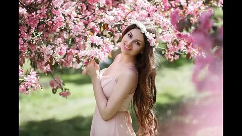 Красивые весенние фото девушек