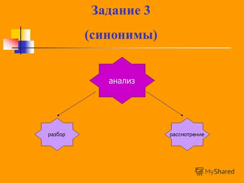 Выполнен анализ синоним