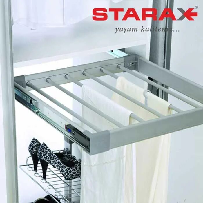 Starax. Брючница Starax 450мм. Брючница 400мм. Брючницы выдвижные 550. S-6772 вешалка Starax для брюк 400мм, алюминий/ антрацит.