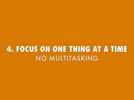 To be ones thing