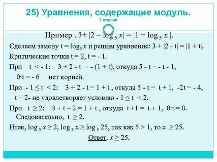 Решение уравнений с 2 модулями