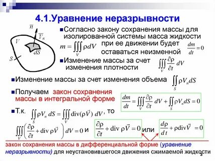 2 уравнение неразрывности