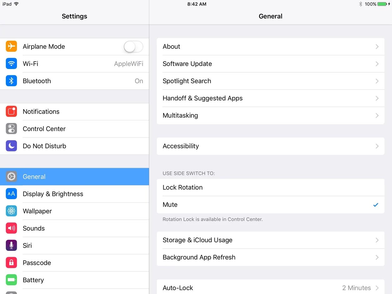 Settings list. IPAD settings. Key not приложение айфон.