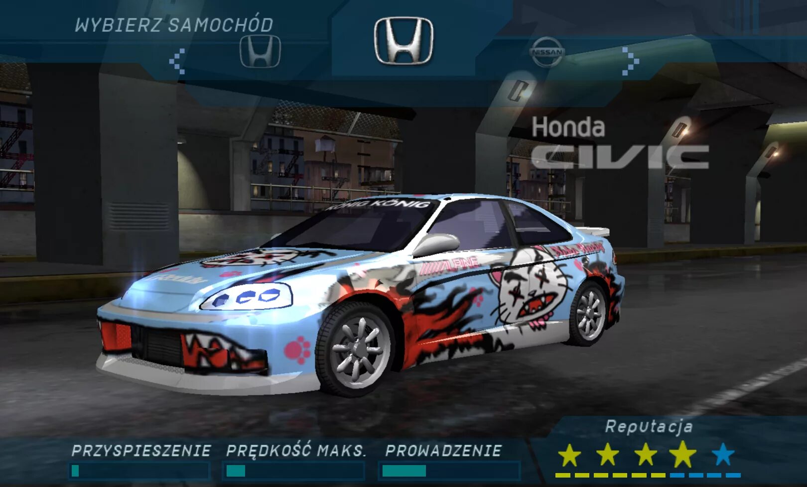 Honda Civic Underground 1. NFS Underground Rob Zombie car. Хонда Цивик NFS Underground 1 TJ. Need for Speed Underground 1.