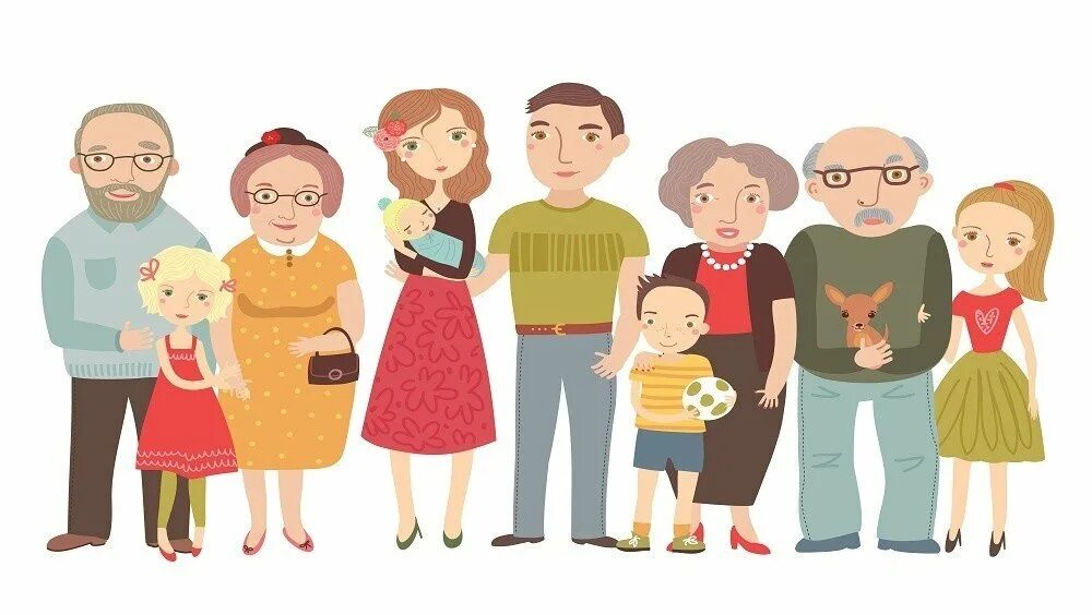 Супруги дети дедушка бабушка это семьи. Семья с бабушкой и дедушкой. семья несколько поколений. семья мультяшные. члены семьи.