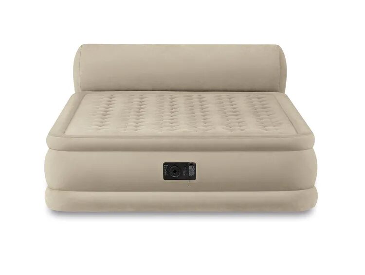 Кровать надувная ultra plush. Кровать интекс. кровать надувная. надувная кровать со спинкой. надувная кровать с изголовьем.