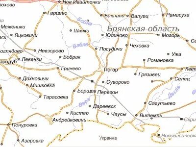 Погода погар брянской на 3 дня