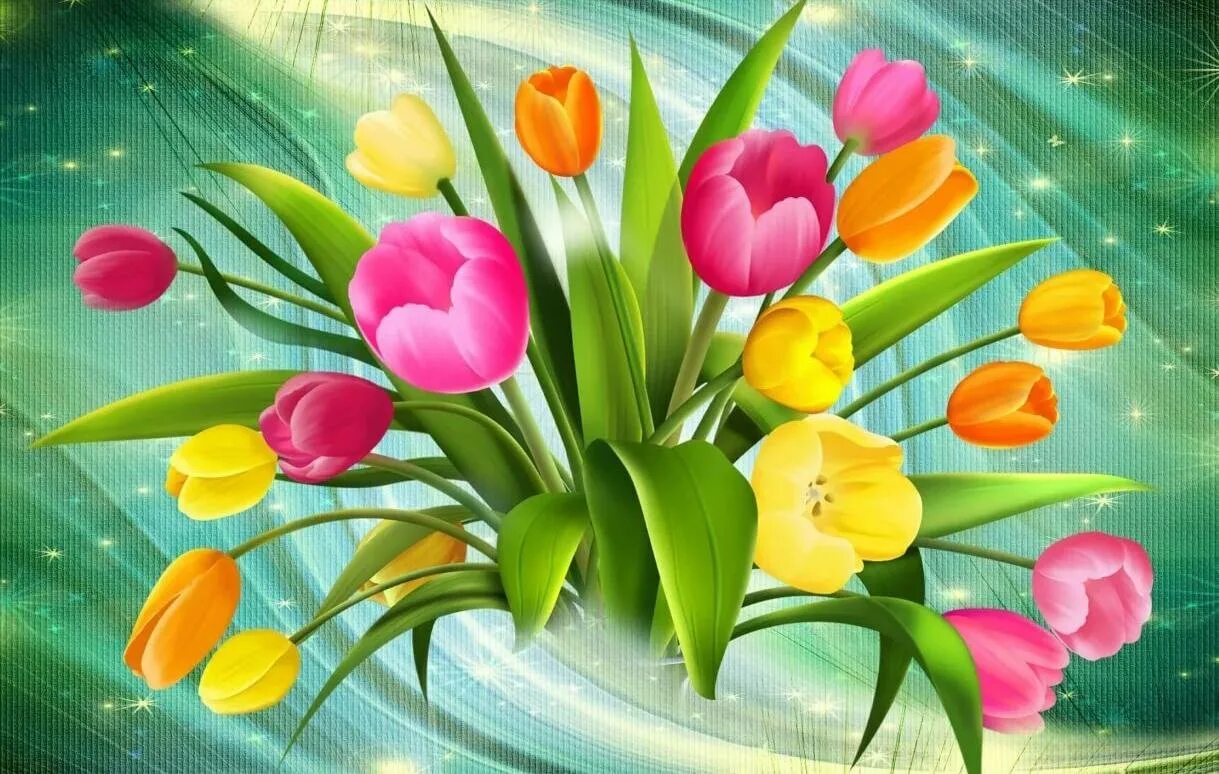 Праздник весны праздник мам. Весенний букет. Открытки с весенними цветами. Весенние цветы тюльпаны.