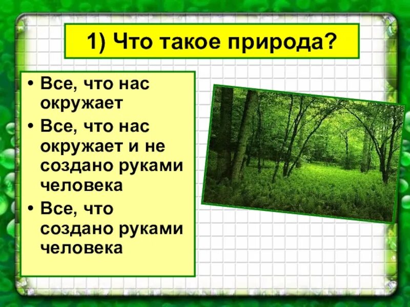 Что такое природа 2 класс