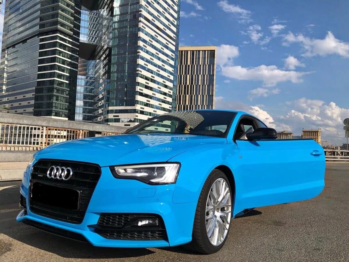 Купить ауди 5 бу. Audi a5 бирюзовая. Ауди а5 Рестайлинг. Audi a5 голубая купе. Audi a5 i (8t).