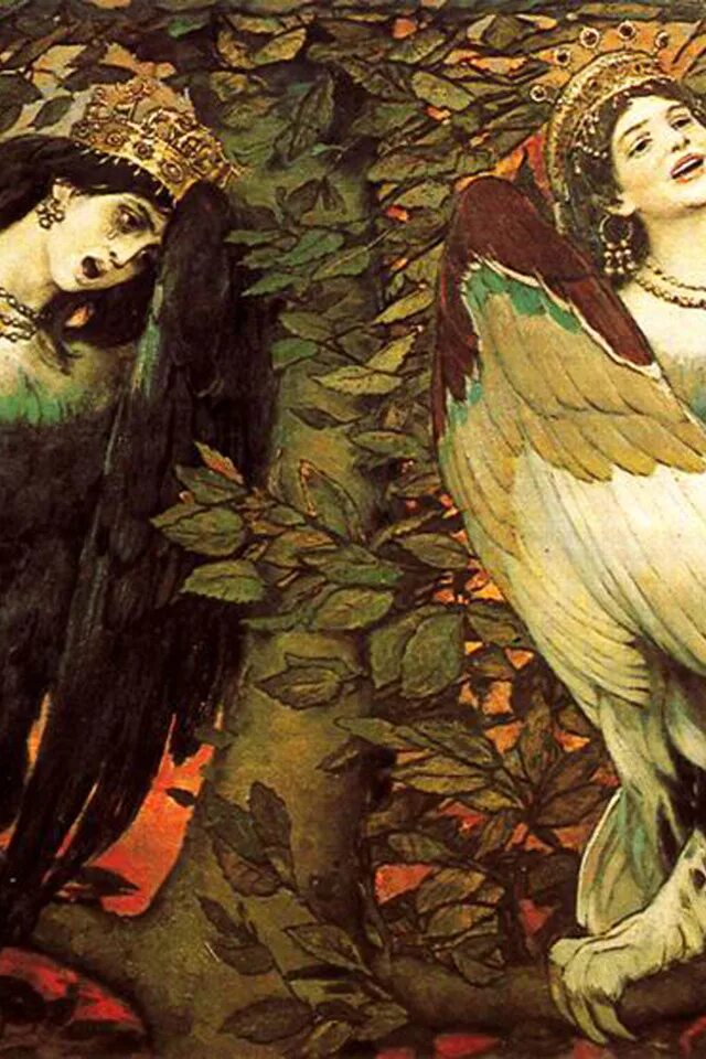 История шируя и сирин. Сирин и алконост васнецов. птица алконост васнецов. птица сирин васнецов. птица сирин и алконост.