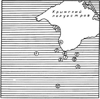 Карта гибели кораблей