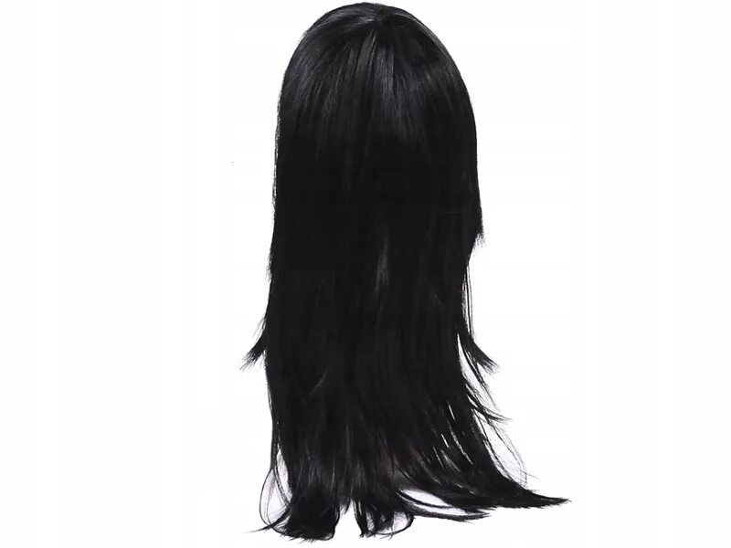 Чёрный парик длинные волосы. Парик черный длинный. Шиньон черный. Чёрный парик прямые волосы.