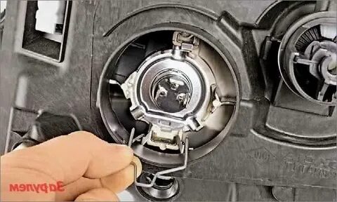 Замена лампы ближнего газель некст