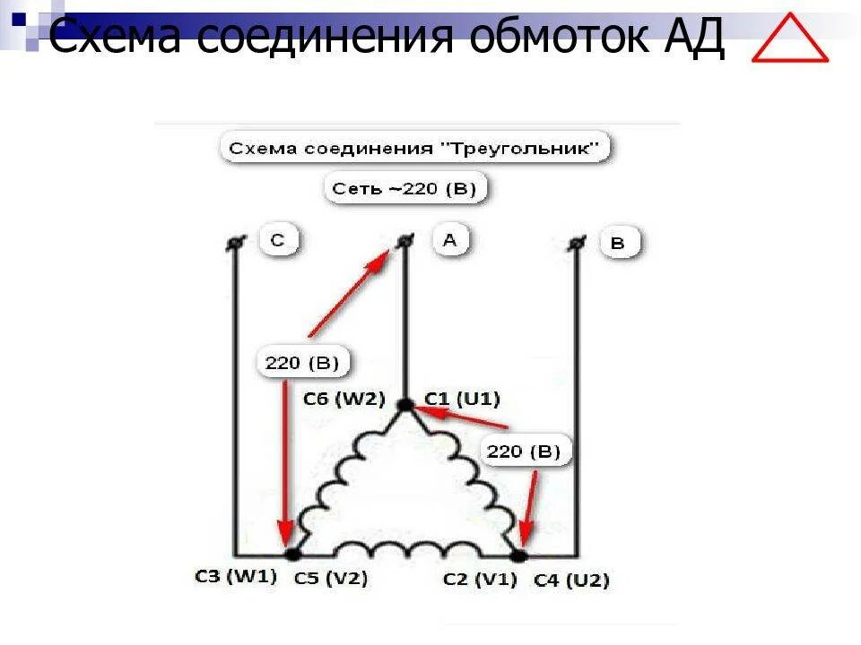 Как следует соединить обмотки двигателя. Схема соединения обмоток двигателя треугольник. трехфазный двигатель схема соединения обмоток. схема подключения звезда и треугольник. звезда-треугольник схема соединения обмоток двигателя.