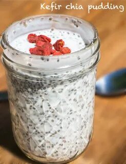 Семена чиа с кефиром