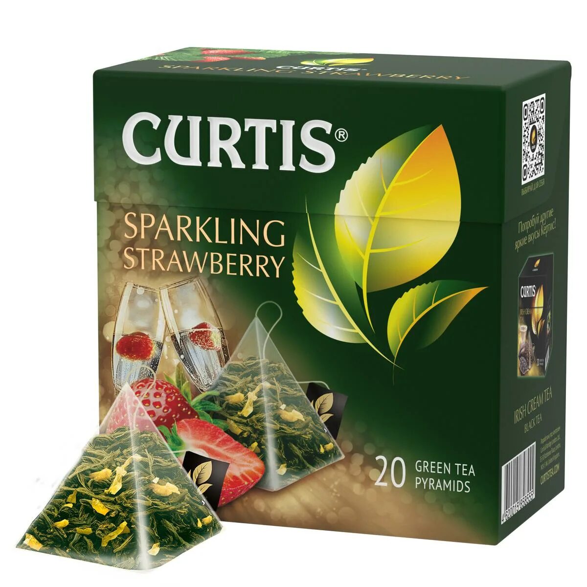 Кертис зеленый чай. Curtis sparkling Strawberry. Чай зеленый в пирамидках Curtis. Чай Curtis sparkling Strawberry.