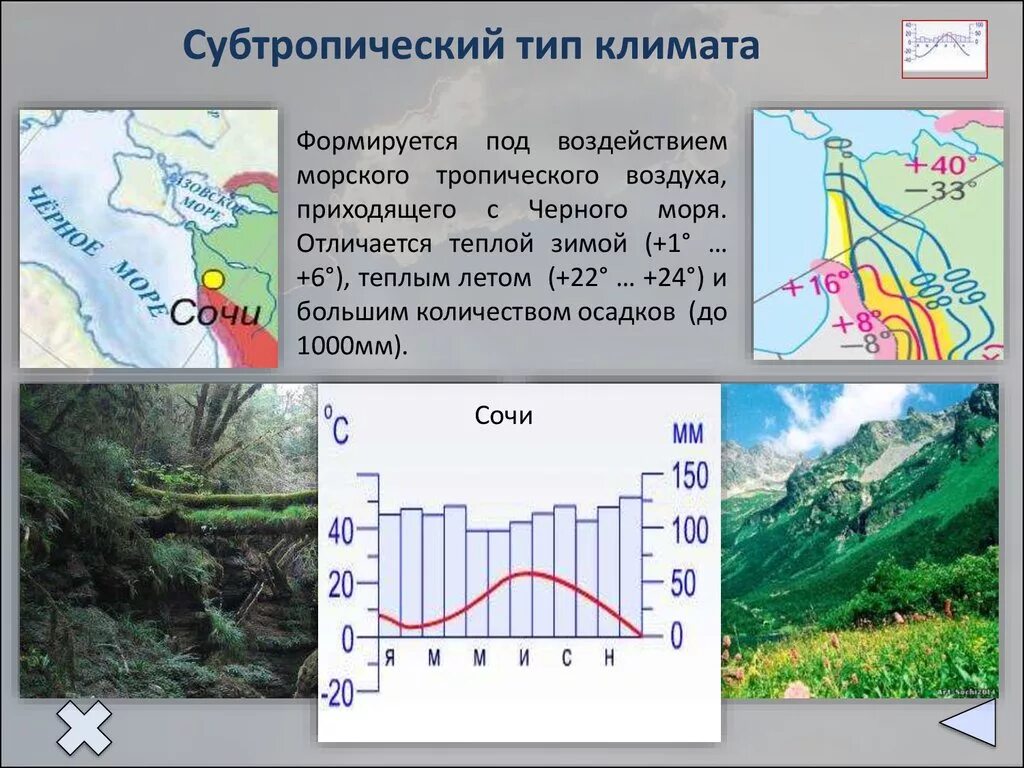 Чем отличается морской воздух. Тип климата субтропического пояса России. Климатический пояс субтропиков в России. Климатограмма субтропического климата России. Субропический климат в Росс.