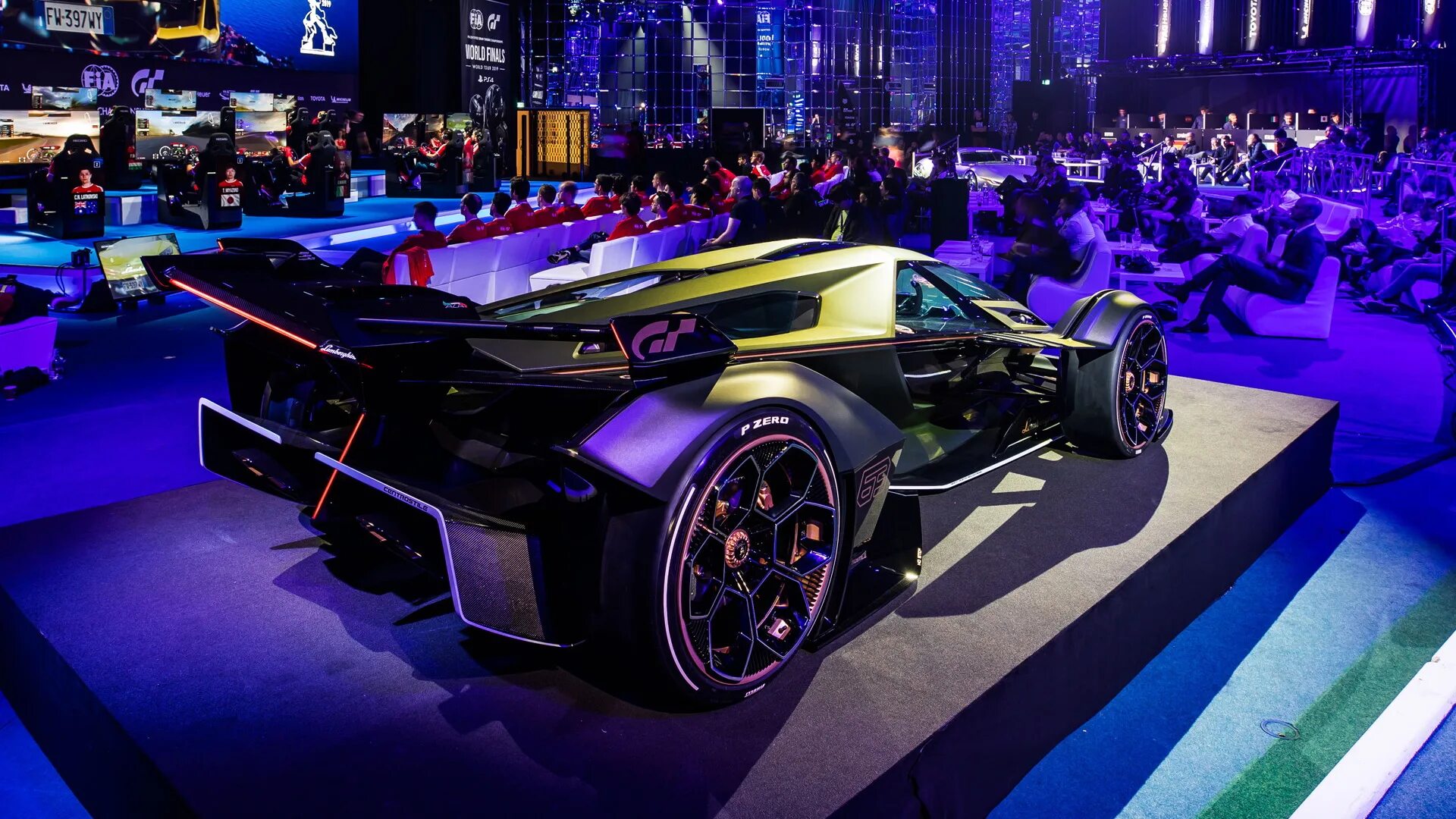 Уникальные 6. К572мв154 Ламборгини. Ламба Марзал. Lambo v12 Vision Gran Turismo сиреневый цвет.