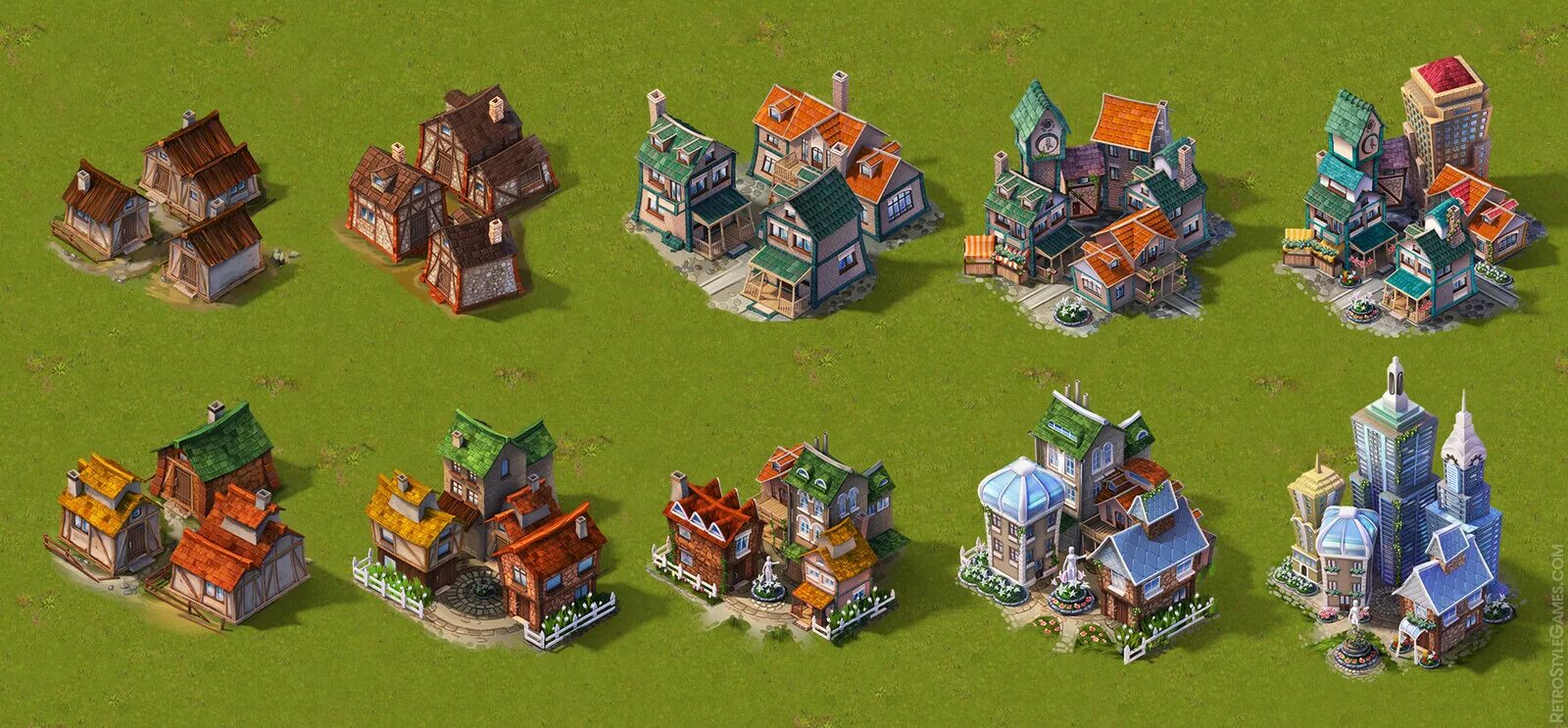 3.3 builds. Isometric для игр 2д королевство. Изометрический Tower Defense. Isometric Village. 3д изометрические игры.