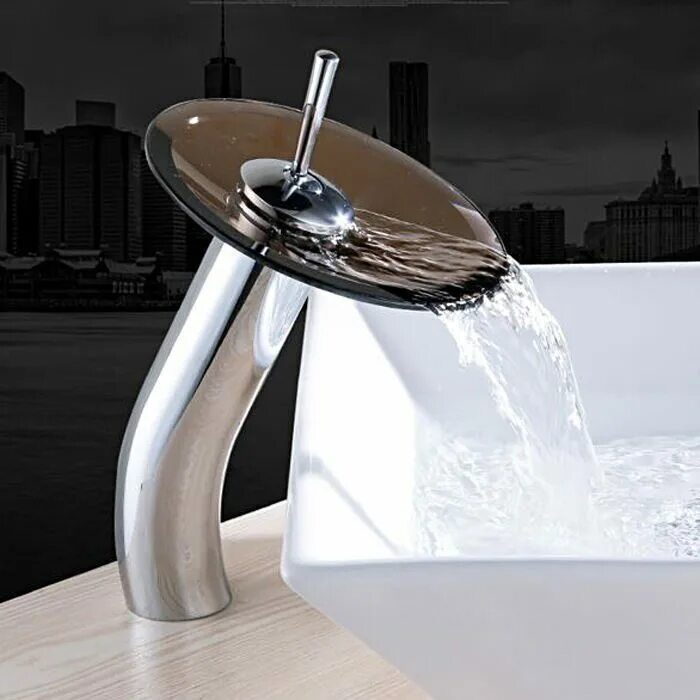 каскадный смеситель для раковины с подсветкой водопад. каскадный смеситель kolag 14582802. каскадный смеситель astel (3 элемента) asd. кран водопад для раковины. смеситель стеклянный водопад.