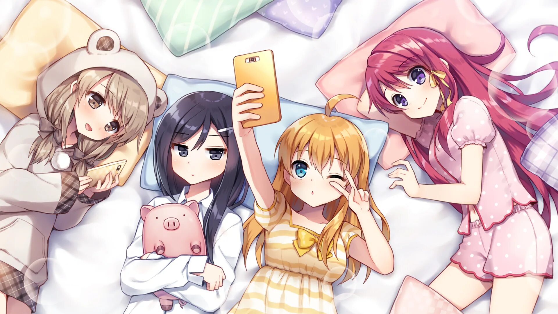 Кейон рицу и мио. Эрика аниме юри. Азбука цветов / hanasaku iroha. Четыре аниме девочки. Азбука цветов минко.