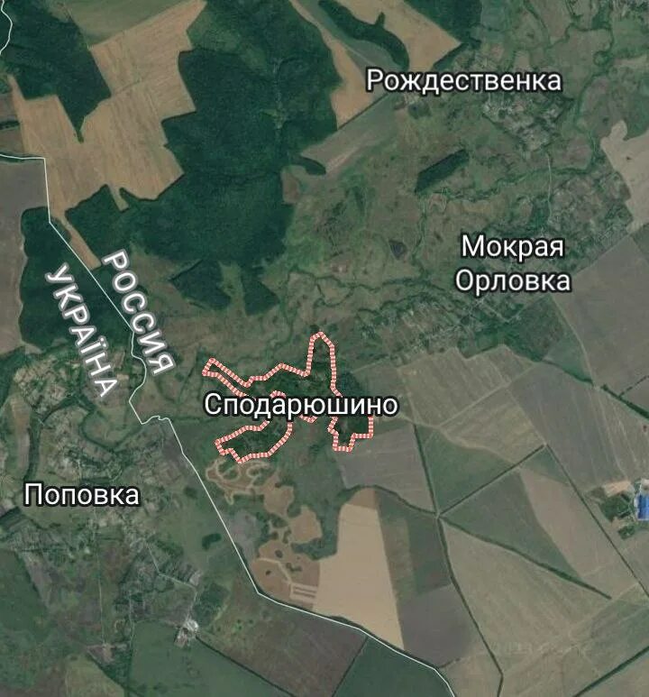 Село сподарюшино белгородской области на карте