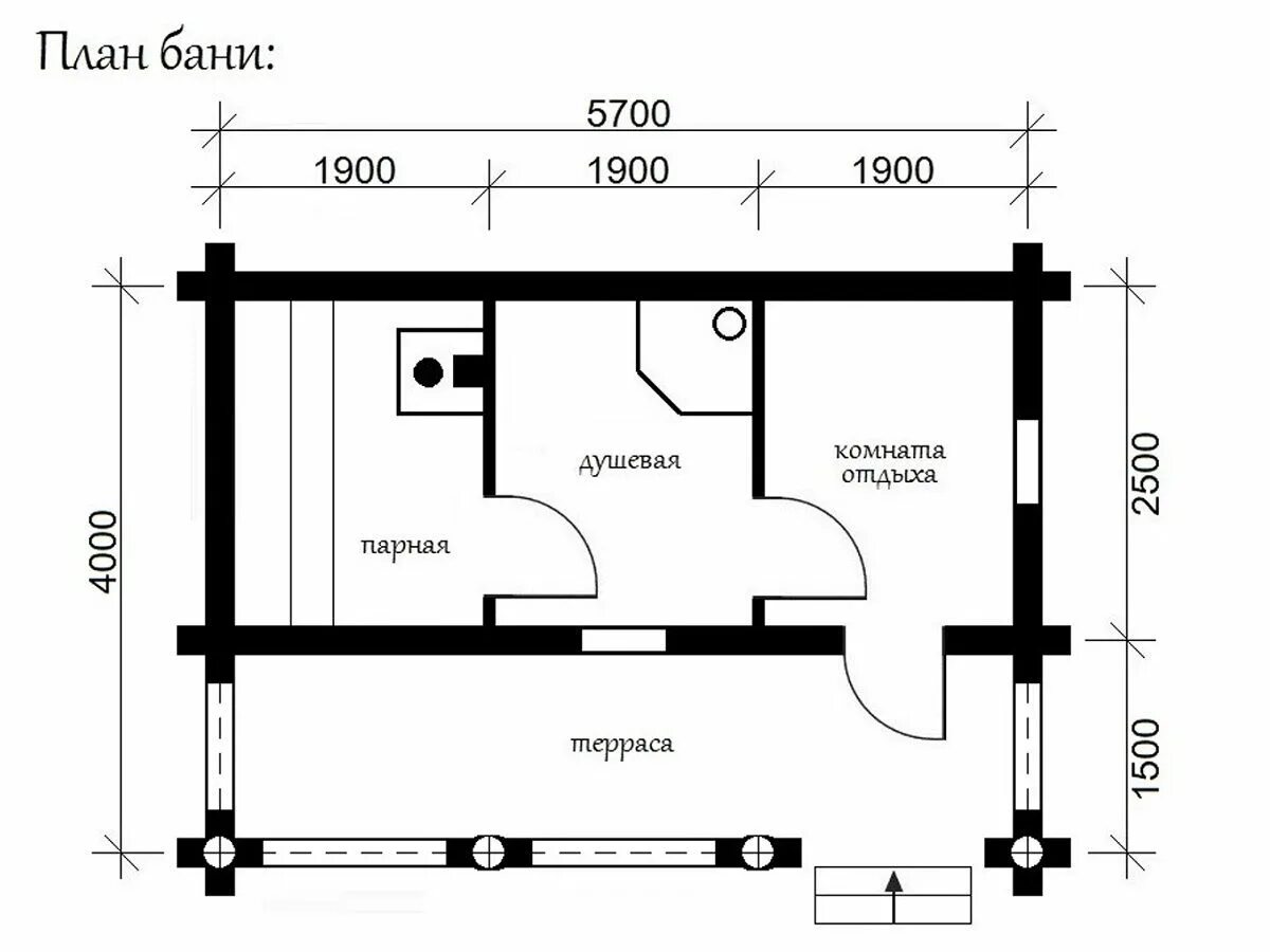 Чертеж парилки