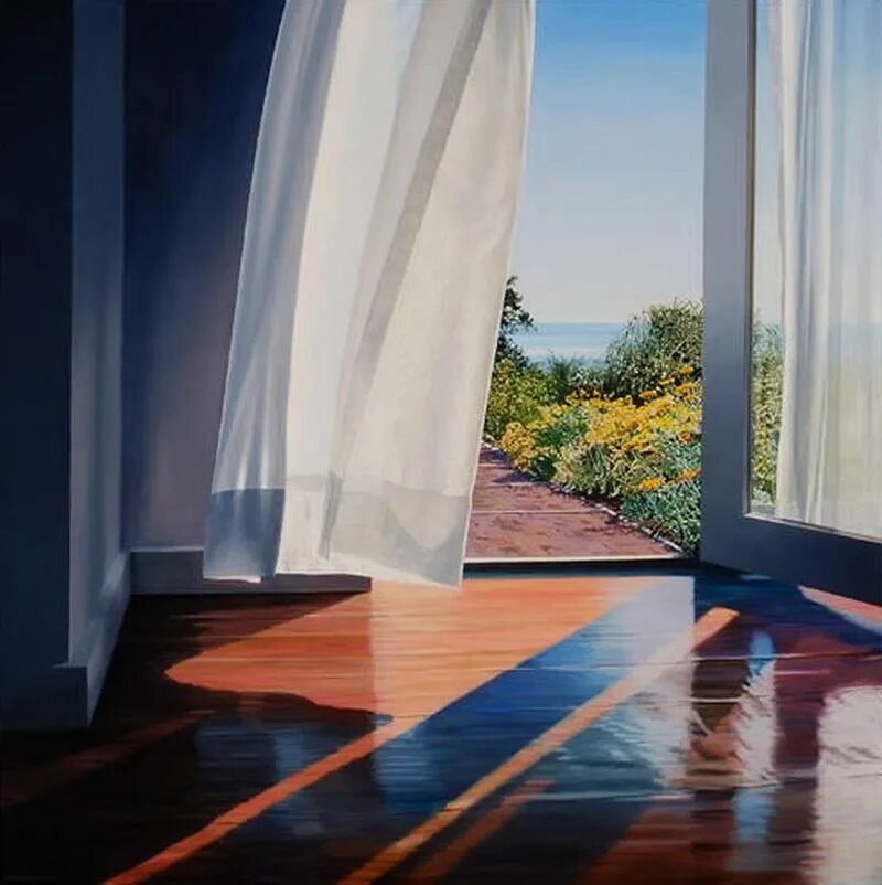 Свежий ветер окна. Алиса Далтон Браун. Алиса Далтон Браун картины. Вид из окна. Окно с видом на природу.