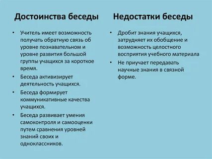 Плюсы метода беседы в психологии