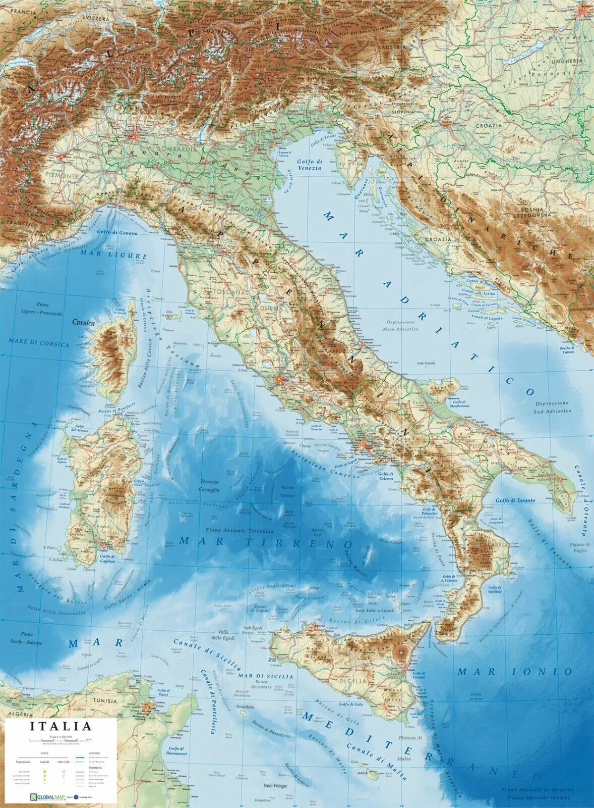 Особенности рельефа италии. Рельеф Италии карта. Relief Map of Italy. Рядом атлас Италия. Карта страница Италия.