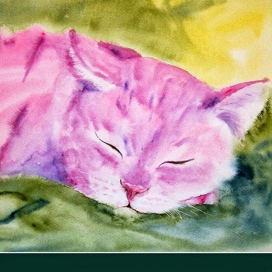 Кошка розового цвета. Розовый котенок арт. розовая кошка. розовая кошка арт. розовый котик арт.