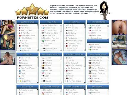 Slideshow five stars porn sites.
