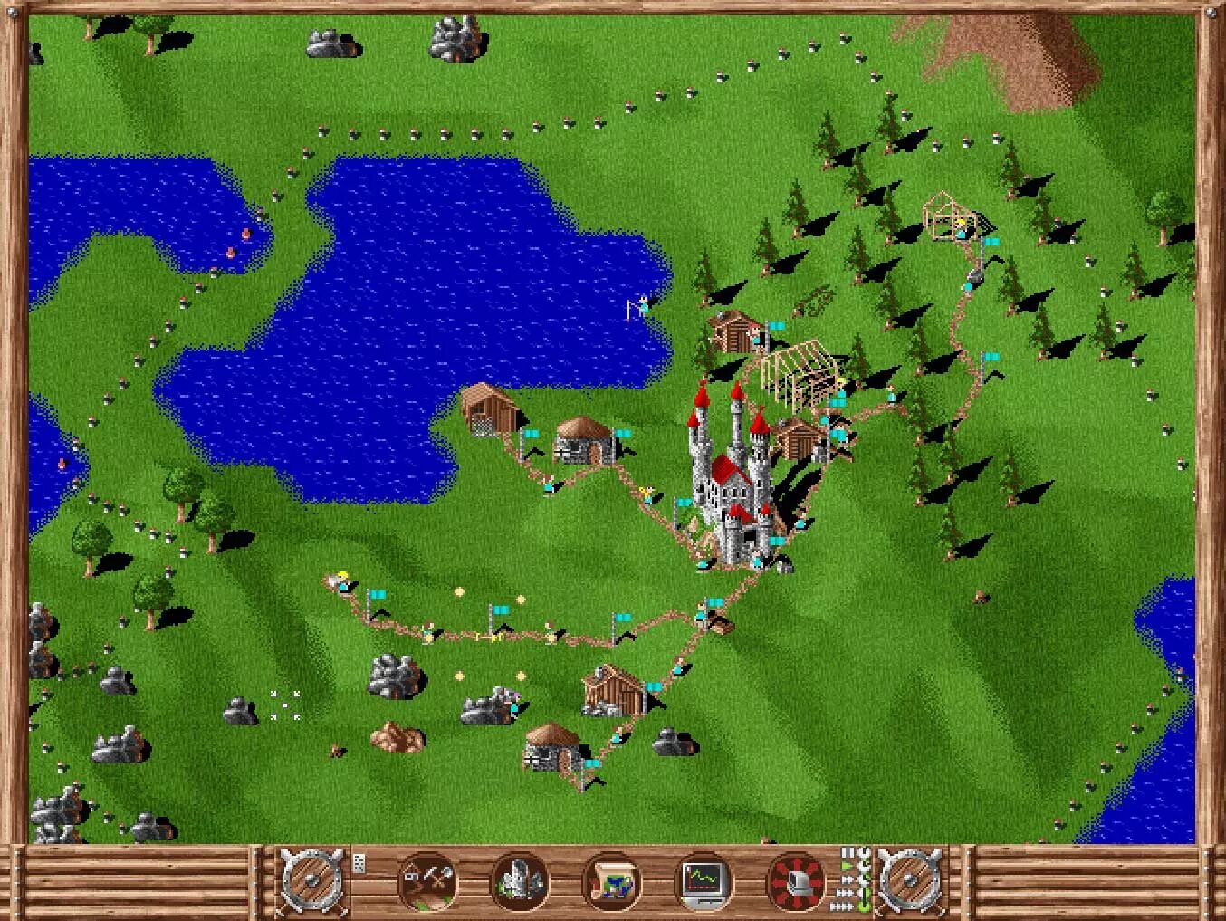 Играть 1 история. Игра Settlers 1. Settlers 1993. Поселенцы 1 сетлерс. The Settlers первая игра.