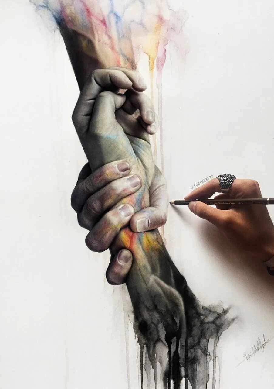 Красивые картины рук. Тони Махфуд картины. Тони Махфуд рисует. Руки акварелью. Руки живопись.