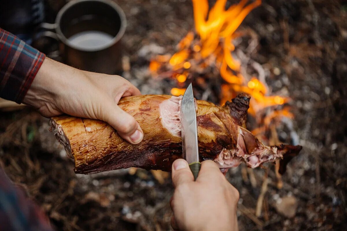 Как пожарить мясо в the forest. Костер в лесу. мясо на камне на костре. мясо на углях бушкрафт.