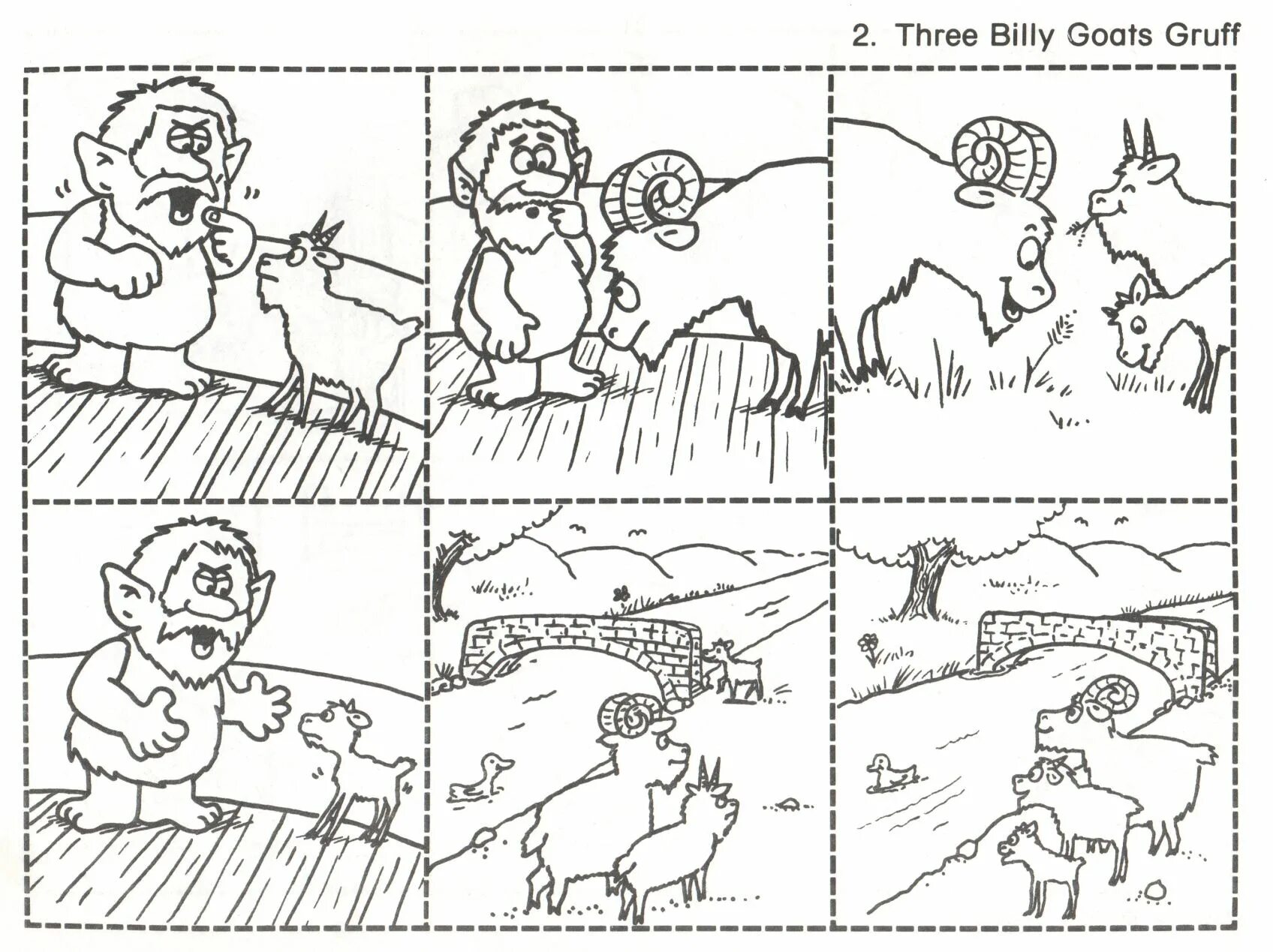 What s the story read. The three Billy Goats Gruff игра. Последовательные картинки. Three Billy Goats Gruff раскраска. The three Billy Goats Gruff Worksheet.