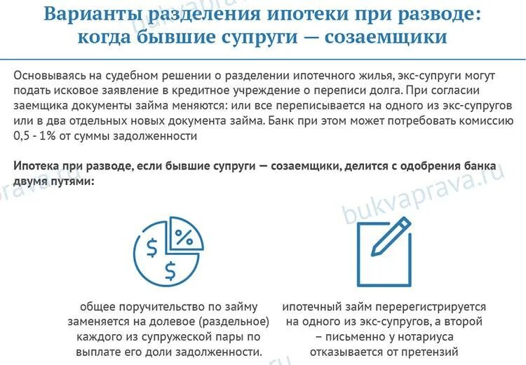 Развод квартира в ипотеке на мужа