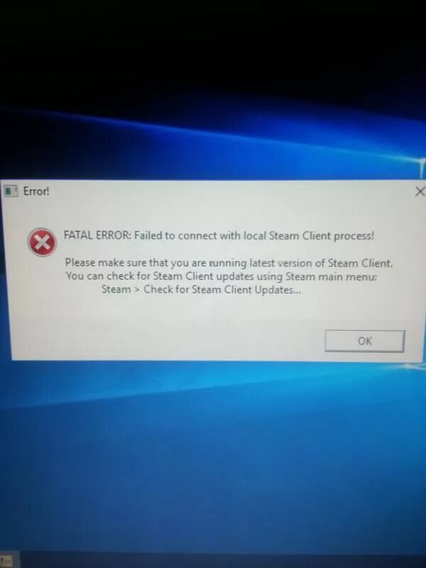 Fatal error close