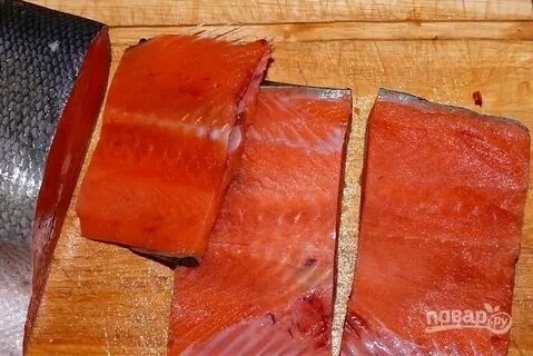 Засолка филе красной рыбы