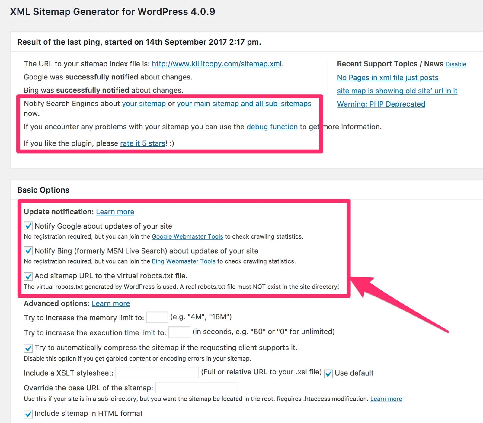 Xml sitemap generator. Xml sitemap google news вордпресс как установить. bing url submissions plugin.