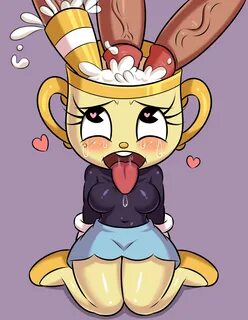 ms. chalice, cuphead (game), hi res, animate inanimate, big penis, bodily f...