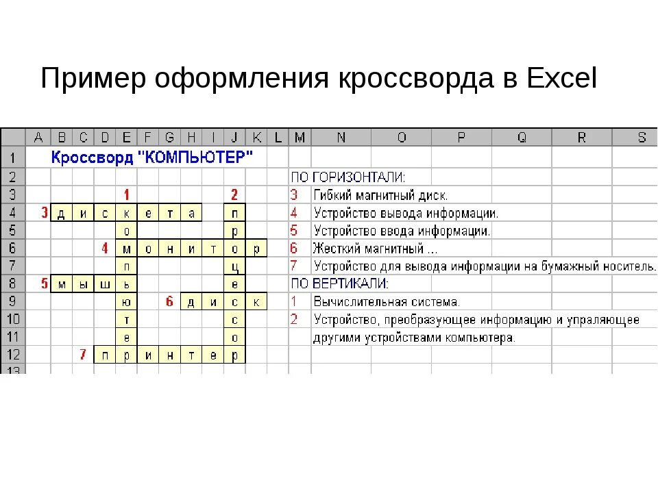 Арматура кроссворд