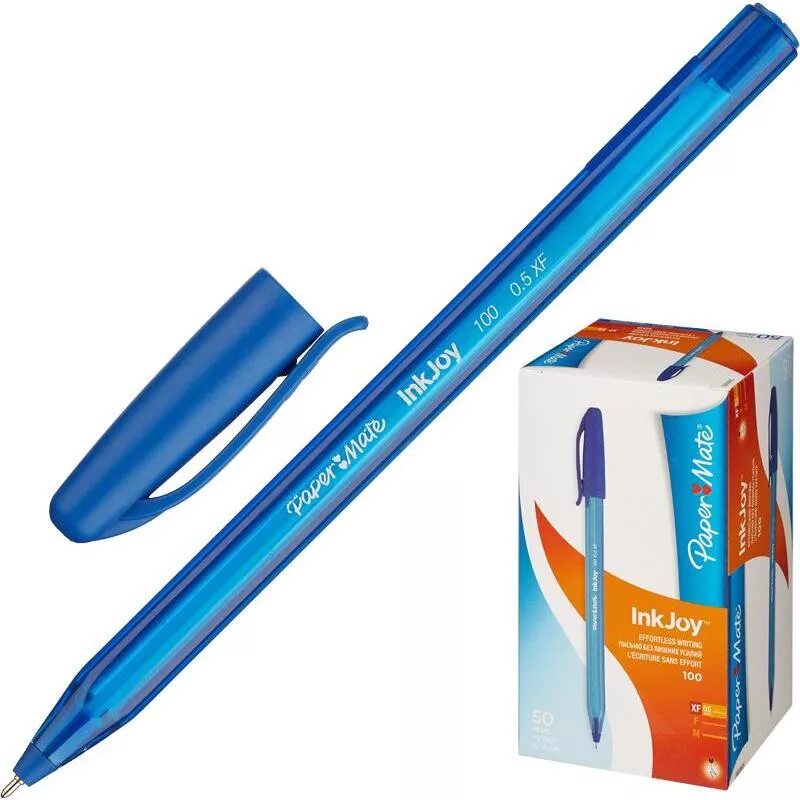 Ручки шариковые paper mate. Ручка paper mate inkjoy 100 xf. ручка шариковая paper mate inkjoy 100 синяя. ручка шариковая paper mate inkjoy трегхранный корпус синий ст 0.5мм. ручка шариковая paper mate inkjoy трегхранный корпус.