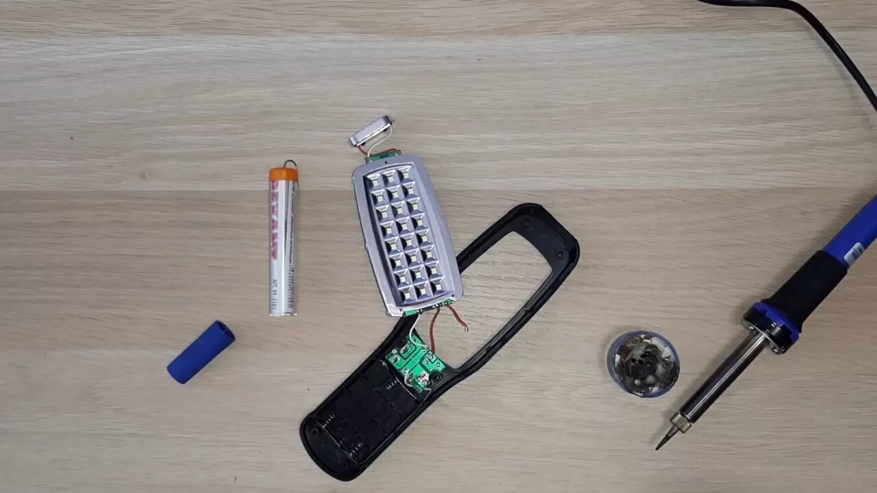 Ремонт светодиодного фонаря / Repair LED lights - YouTube