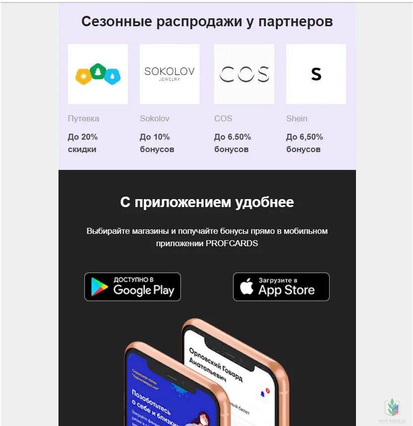 Кардс описание. Profcards. Eseur ru карта