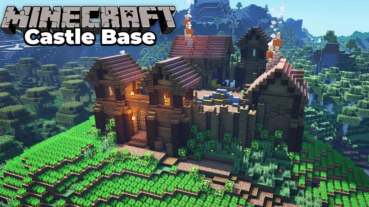 Build the castle. Цитадель майнкрафт. survival castle minecraft. minecraft castle tutorial. minecraft starter castle.